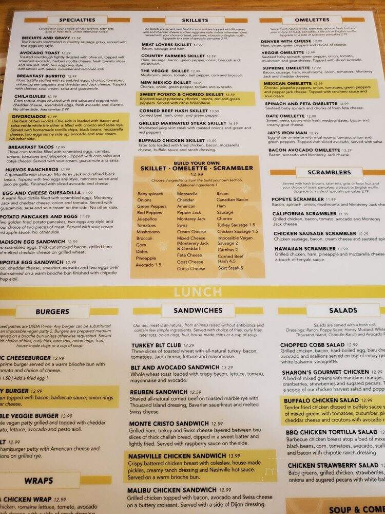 Butterfield's Pancake House - Oak Brook, IL menu_pic