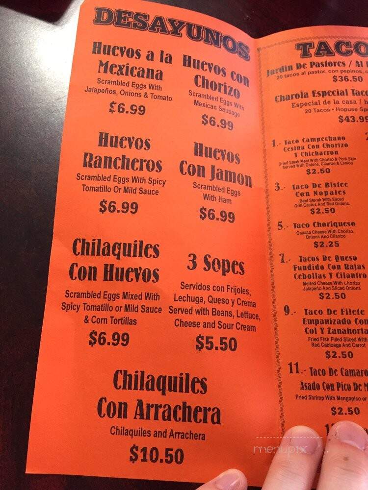 Taqueria Vargas - Chicago, IL menu_pic