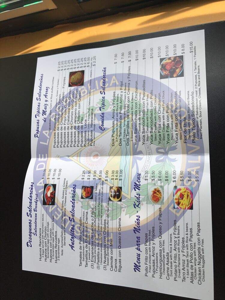 Pupuseria El Mirador - Chicago, IL menu_pic