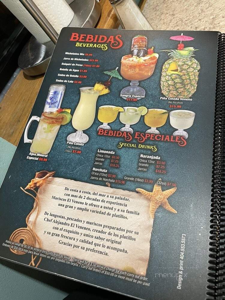 Marisco's El Veneno - Chicago, IL menu_pic