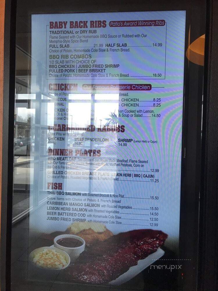 The Patio - Aurora, IL menu_pic
