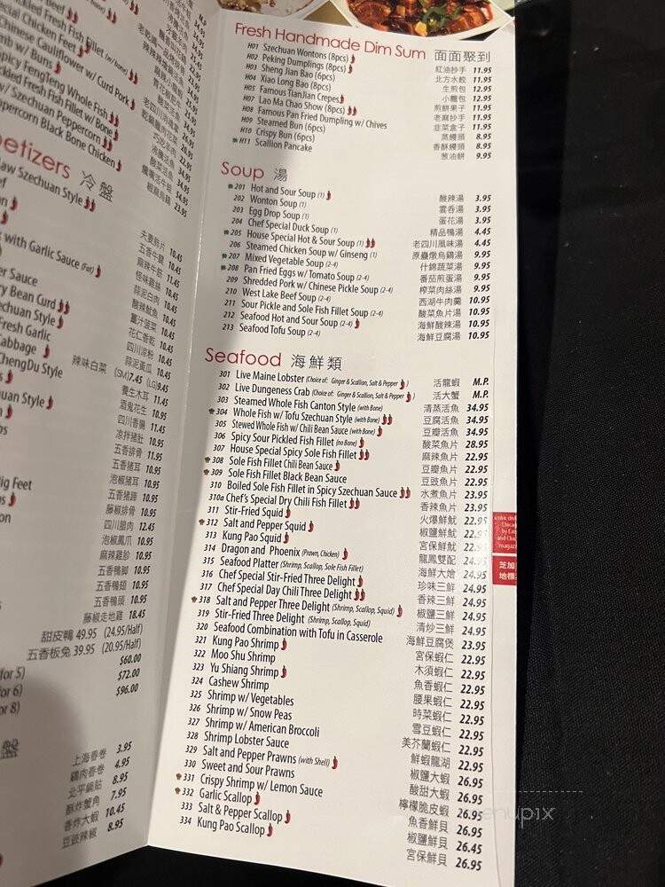 Lao Sze Chuan-Downtown - Chicago, IL menu_pic
