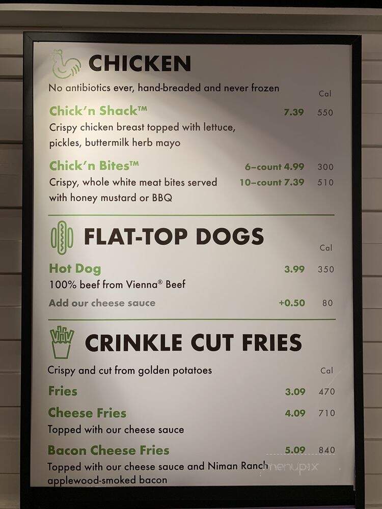 Shake Shack - Chicago, IL menu_pic