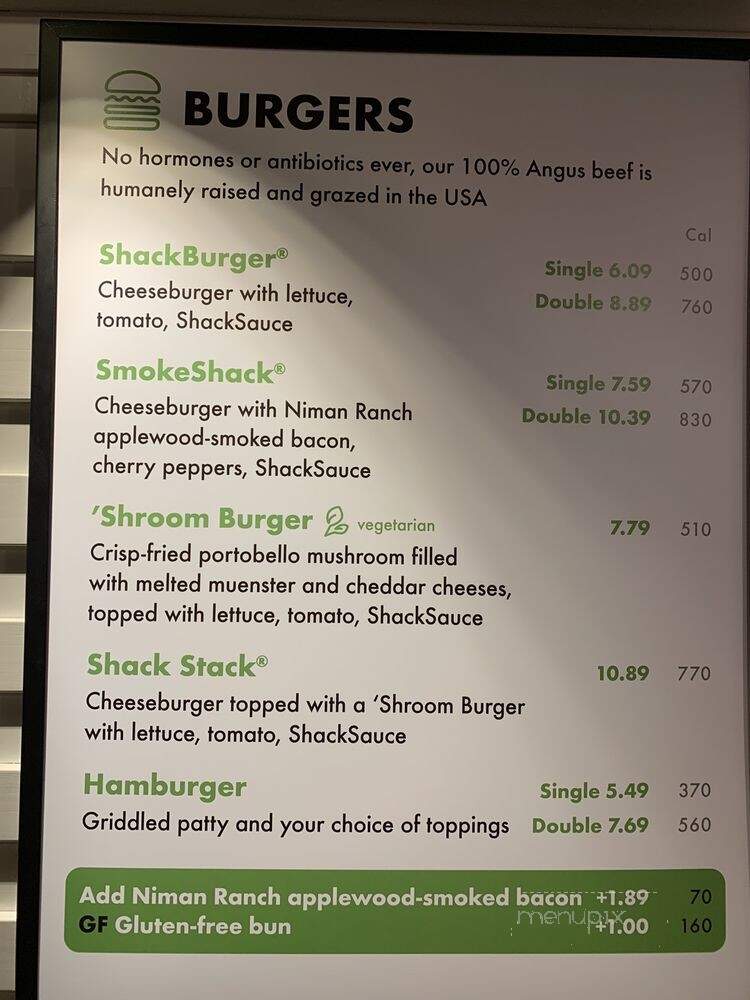 Shake Shack - Chicago, IL menu_pic