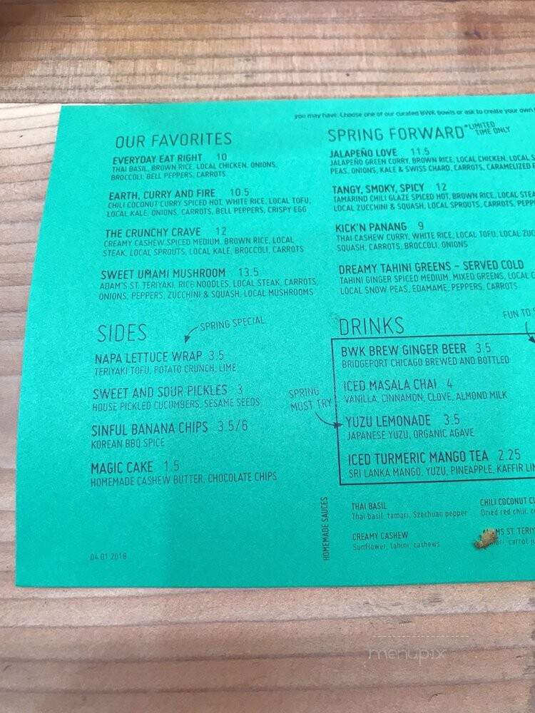 Brightwok Kitchen - Chicago, IL menu_pic