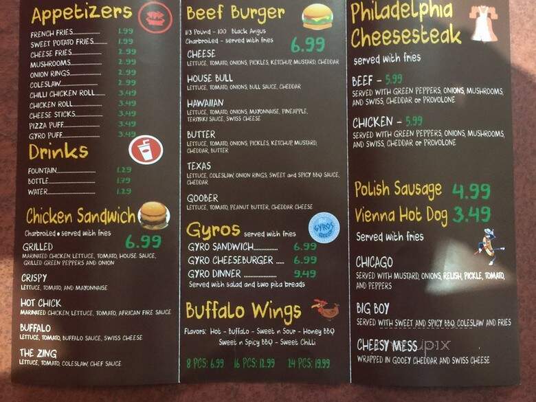 Burger Bull - Chicago, IL menu_pic