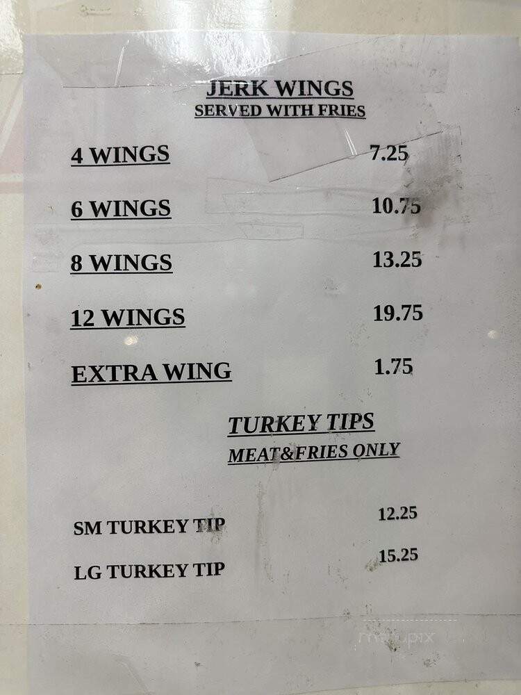 Jr's Jamaica Restaurant - Chicago, IL menu_pic