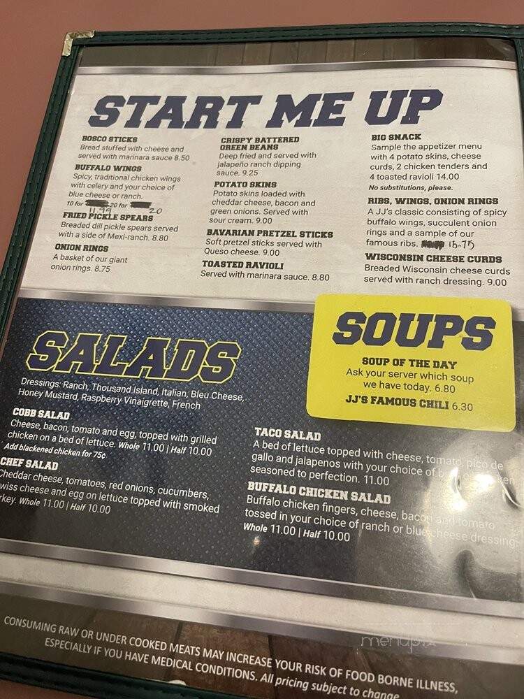 JJ's - O'Fallon, MO menu_pic