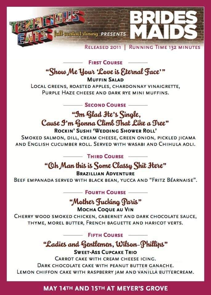 Tenacious Eats - Saint Louis, MO menu_pic