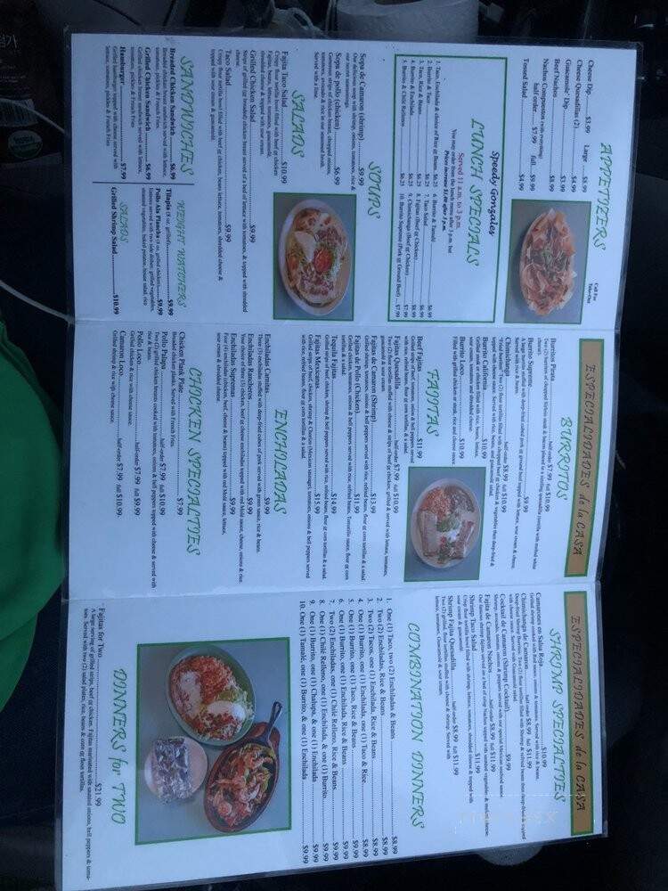 El Tequila - Vienna, IL menu_pic