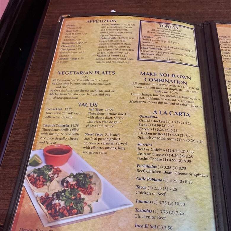 Los Cabos - Sullivan, MO menu_pic