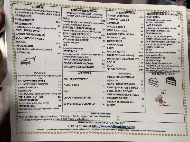 Affton Diner - Saint Louis, MO menu_pic