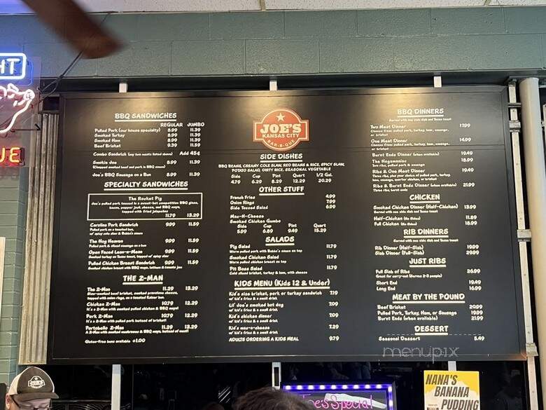 Joe's Kansas City Bar-B-Que - Kansas City, KS menu_pic