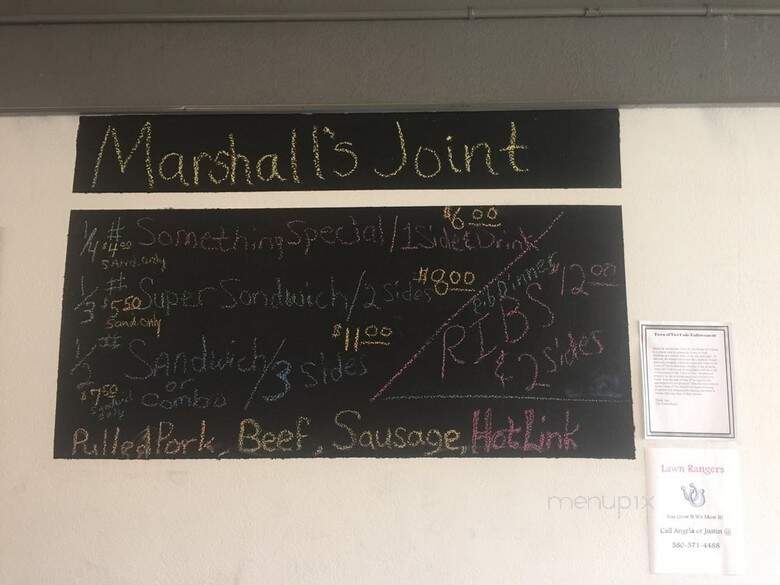 Marshall's Joint - Vici, OK menu_pic