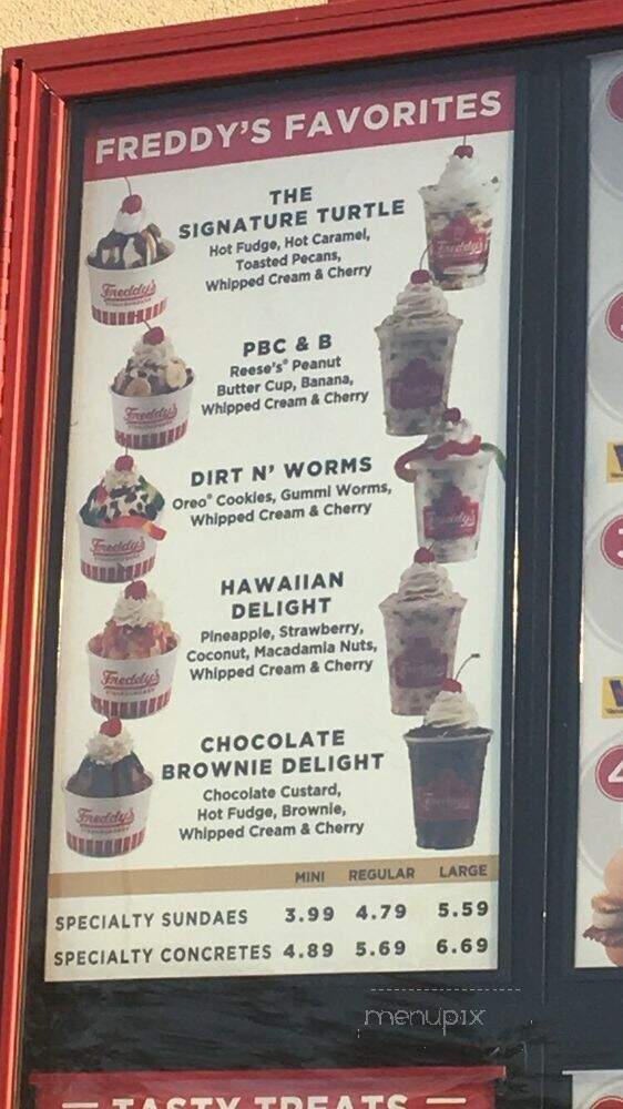 Freddy's Frozen Custard & Steakburgers - Broken Arrow, OK menu_pic