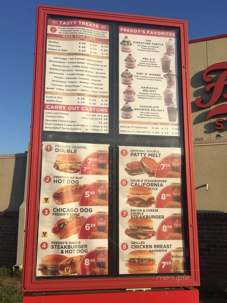 Freddy's Frozen Custard & Steakburgers - Broken Arrow, OK menu_pic