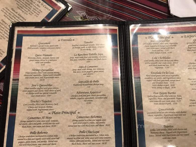 Rolando's Nuevo Latino Restaurante - Fayetteville, AR menu_pic