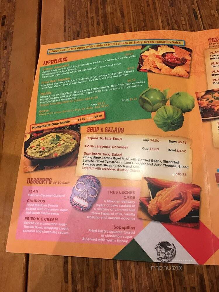 Tomatillo Mexican Grill - Durant, OK menu_pic