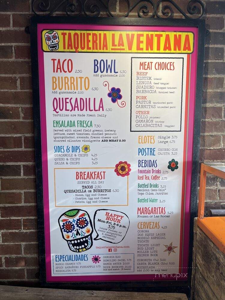 Taqueria La Ventana - Addison, TX menu_pic