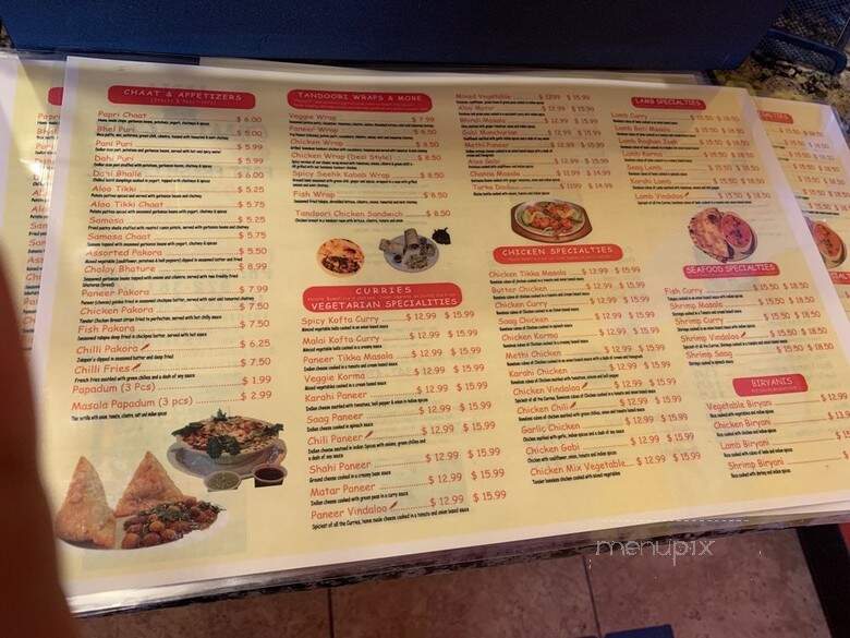 India Chaat Cafe - Dallas, TX menu_pic