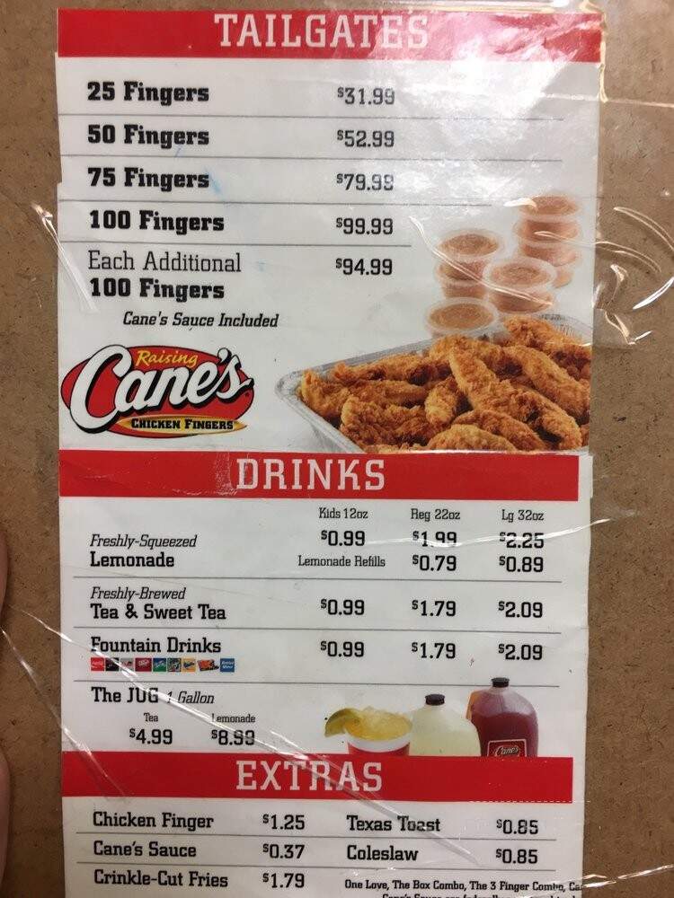 Raising Cane's - Rowlett, TX menu_pic