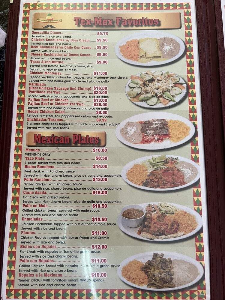 La Torta Sports Bar - Terrell, TX menu_pic