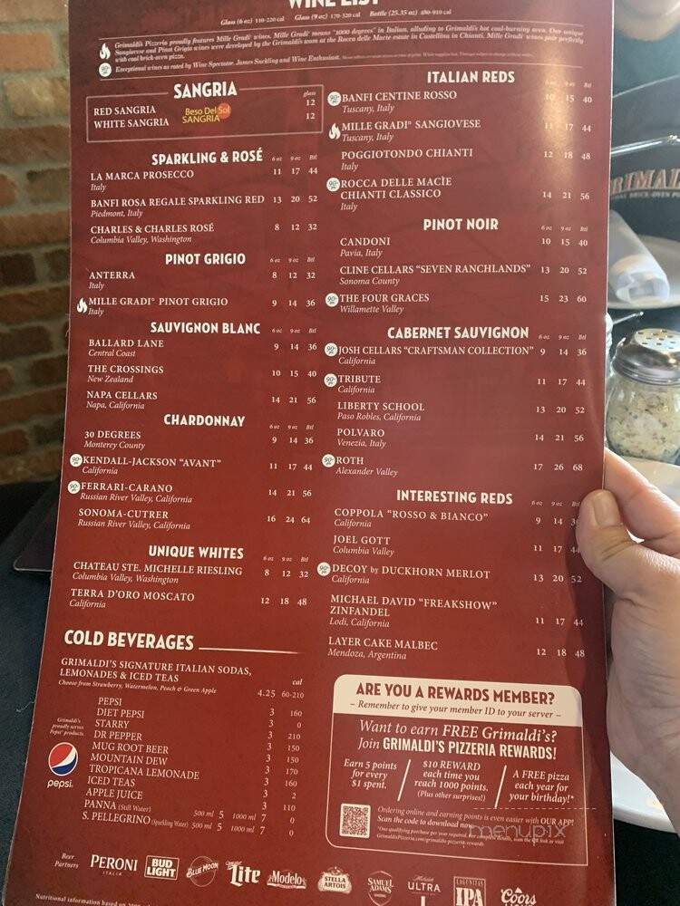 Grimaldi's - Grapevine, TX menu_pic