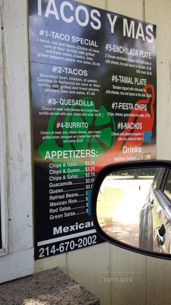 Tacos Y Mas - Canton, TX menu_pic