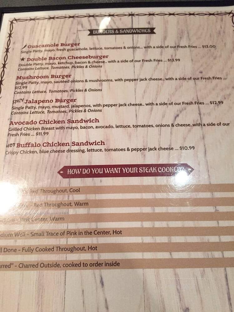 Jay Joe's Grill - Fort Worth, TX menu_pic