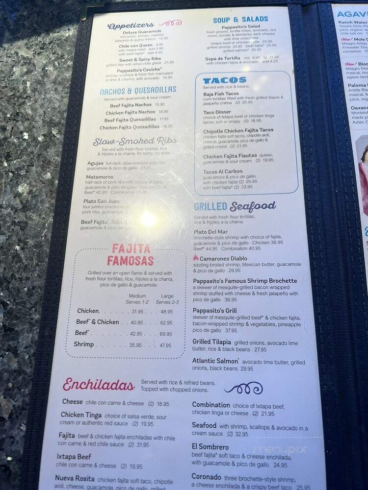 Pappasito's Cantina - Houston, TX menu_pic
