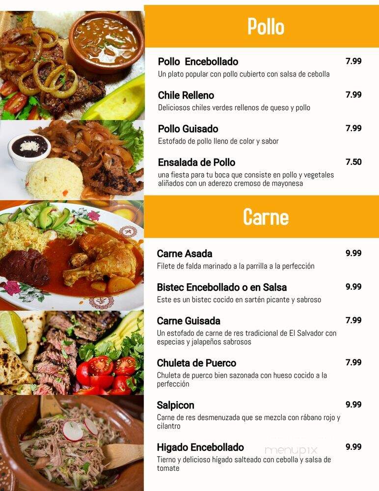 El Majahual - Houston, TX menu_pic
