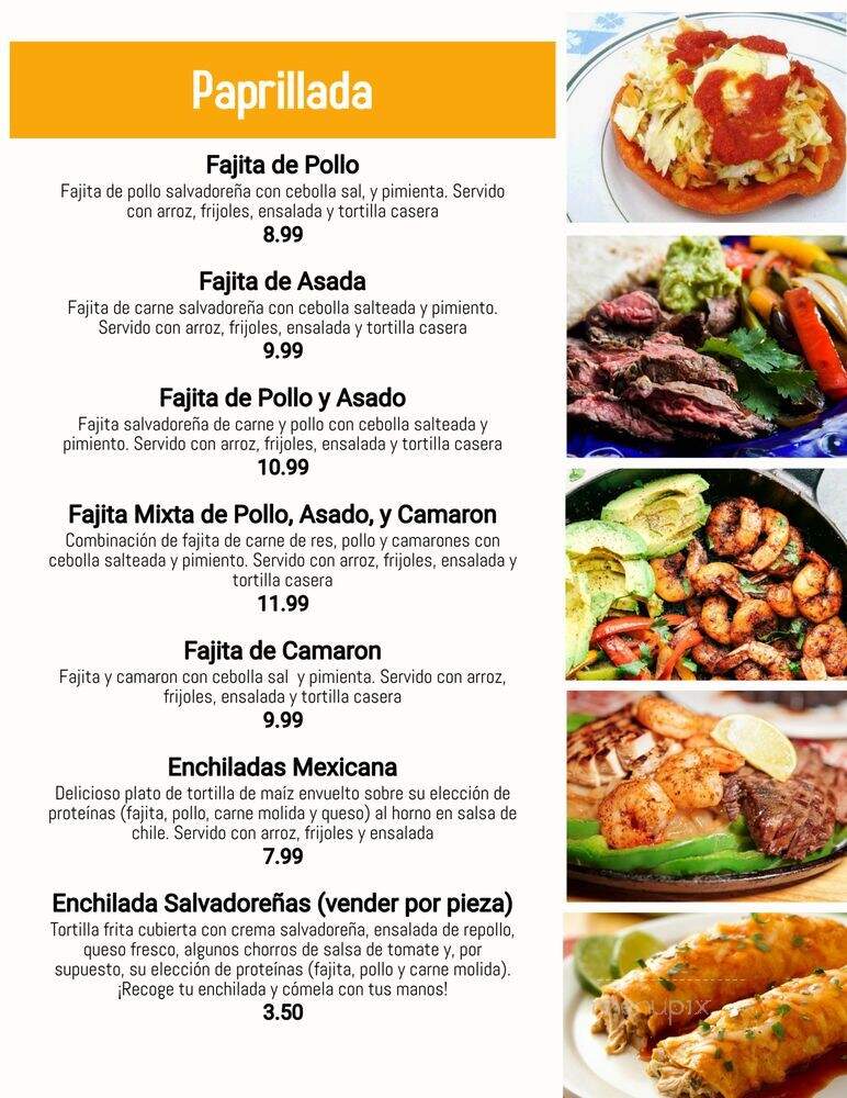 El Majahual - Houston, TX menu_pic