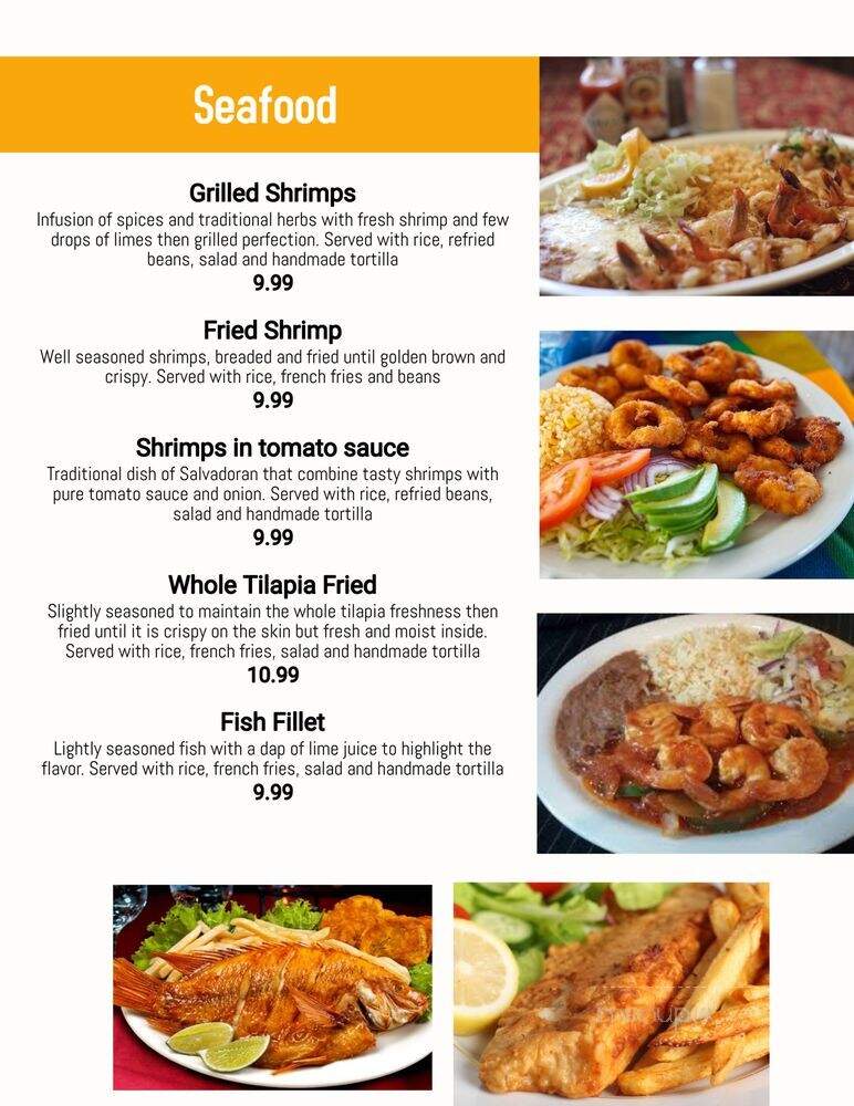 El Majahual - Houston, TX menu_pic