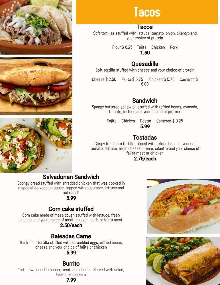 El Majahual - Houston, TX menu_pic