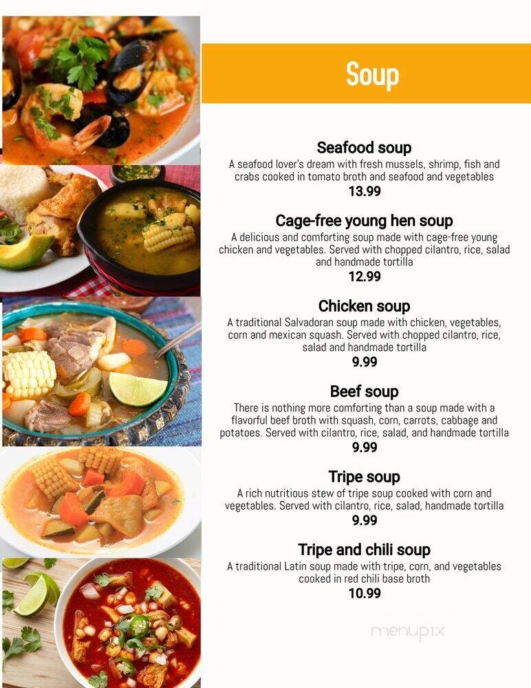 El Majahual - Houston, TX menu_pic