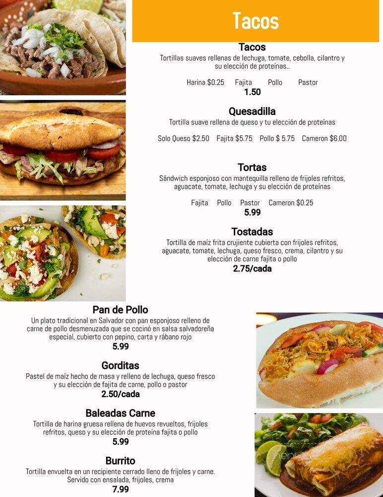 El Majahual - Houston, TX menu_pic