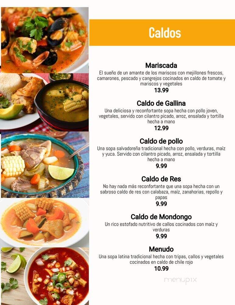 El Majahual - Houston, TX menu_pic