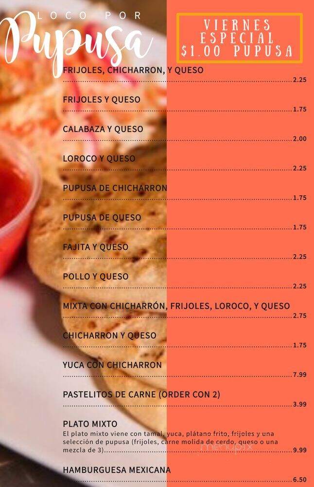 El Majahual - Houston, TX menu_pic