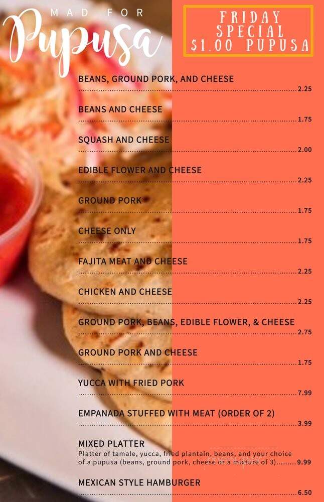 El Majahual - Houston, TX menu_pic