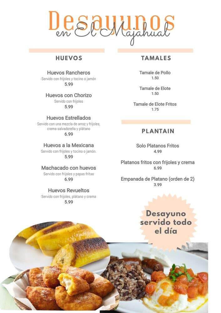 El Majahual - Houston, TX menu_pic