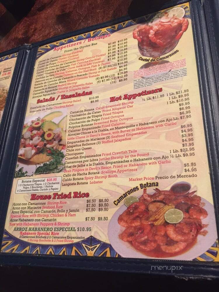 Ostioneria Michoacana - Houston, TX menu_pic