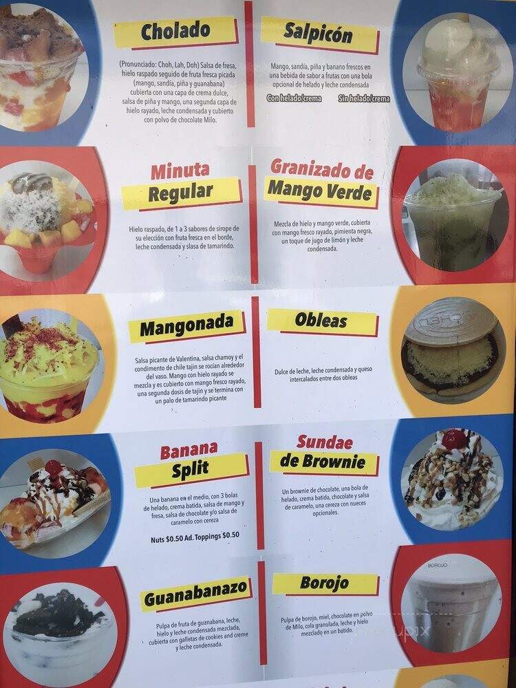 Helados Juli's Frozen Dessert - East Boston, MA menu_pic
