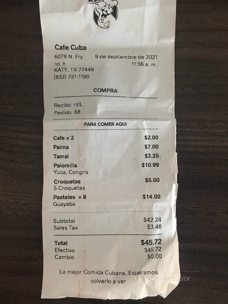 Cafe Cuba - Katy, TX