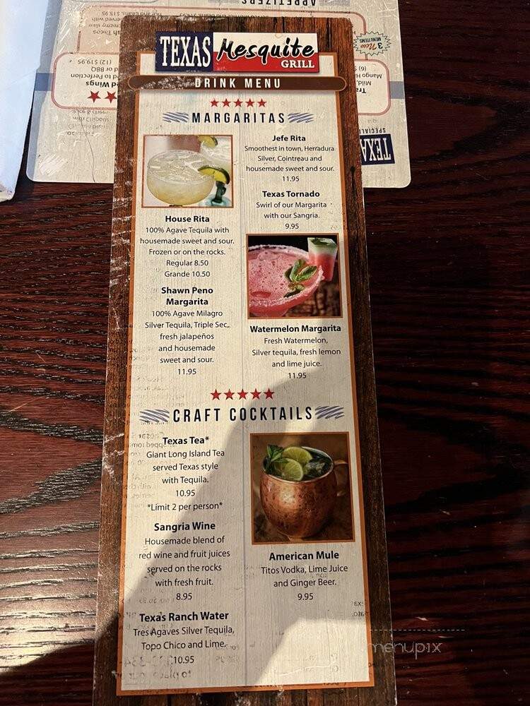Texas Mesquite Grill - Cypress, TX menu_pic