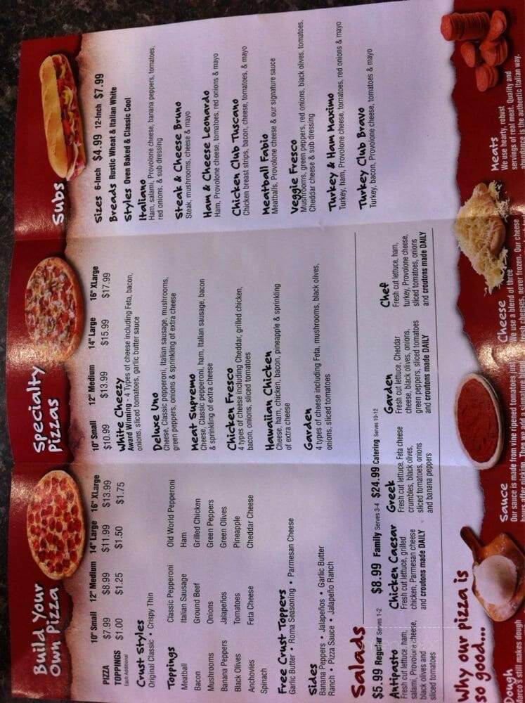 Marco's Pizza - Humble, TX menu_pic