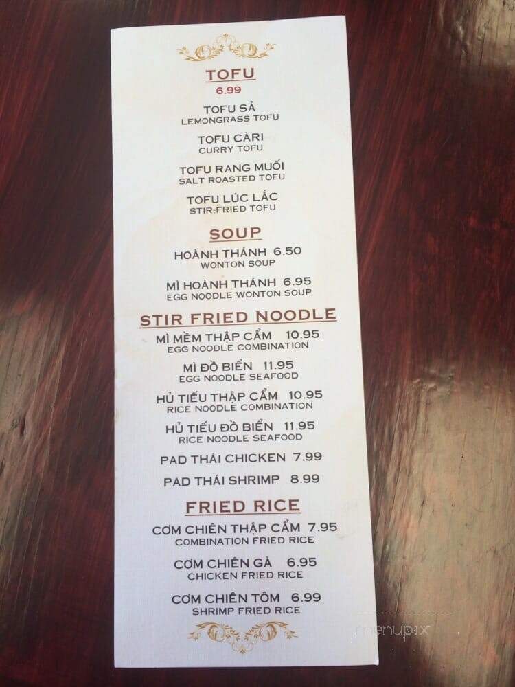 Pho Zen - Tomball, TX menu_pic