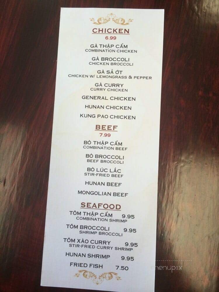 Pho Zen - Tomball, TX menu_pic