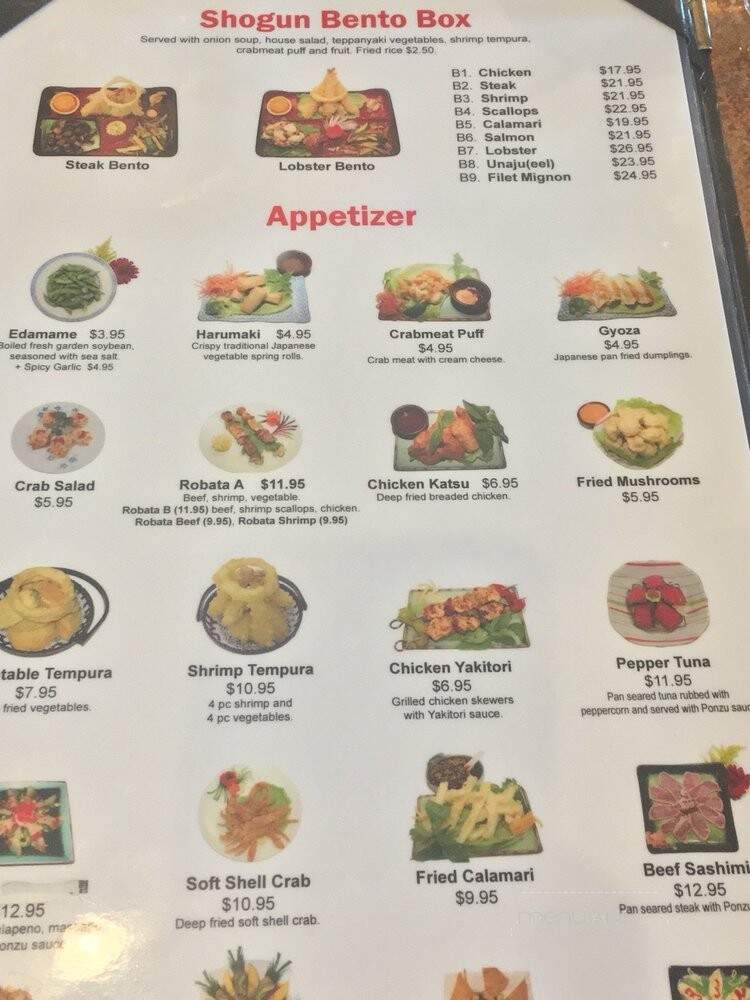 Shogun Grill & Sushi Bar - Rosenberg, TX menu_pic