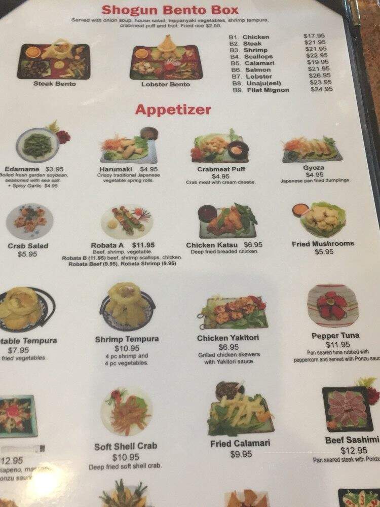 Shogun Grill & Sushi Bar - Rosenberg, TX menu_pic