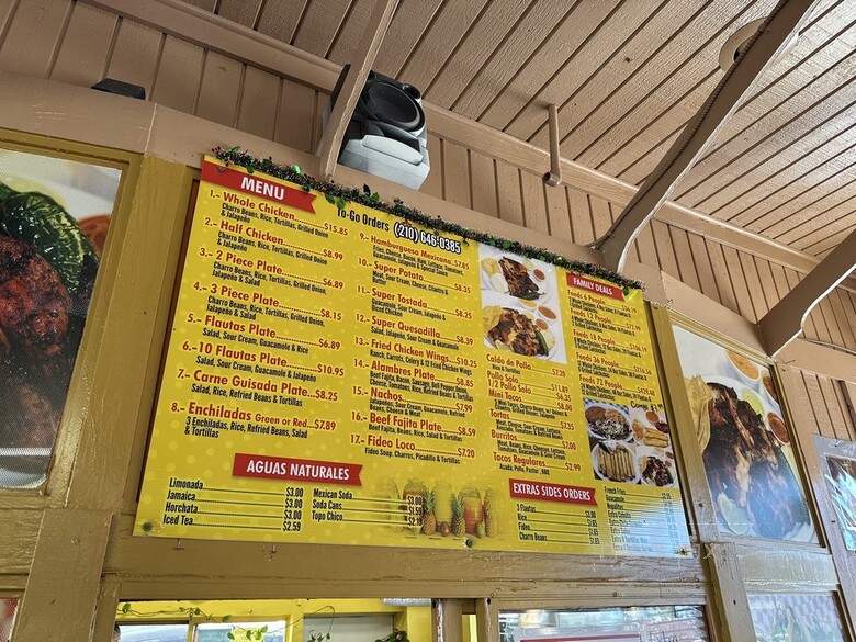 Super Pollo Azados - San Antonio, TX menu_pic
